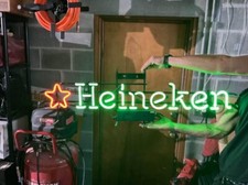 Large REAL NEON Heineken Sign 