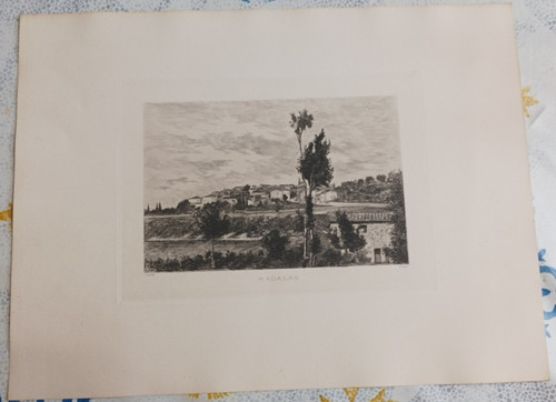 Ancienne eau forte lucien - eau,