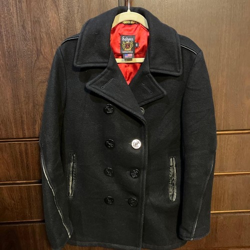 Schott wool pea coat jacket - schott,
