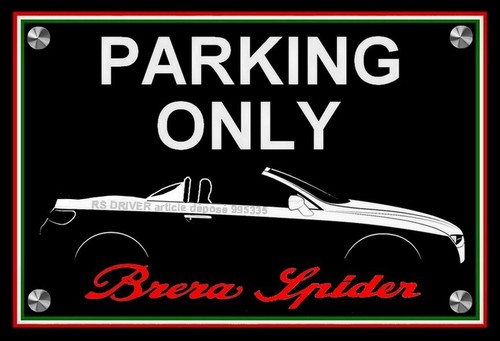 Plaque parking only alfa romeo - parking,