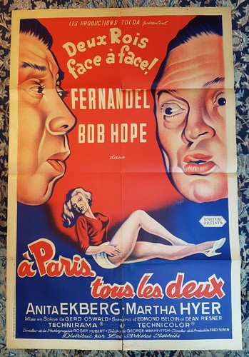Affiche litho 1958 paris - affiche,