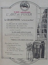 PUBLICITE GRAMOPHONE LA VOIX