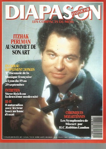 Diapason 372 itzhak perlman - diapason,