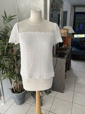 Haut TARA JARMON taille 40 soie broderie tres bon état 