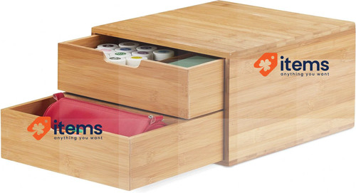 Relaxdays bambou rangement - bambou,