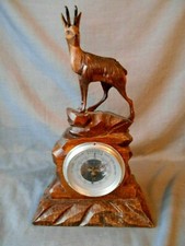 BAROMETRE VINTAGE BOIS SCULPTE