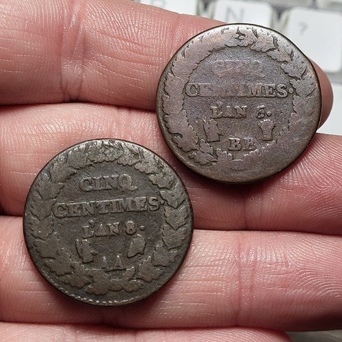 Lot centimes dupré - 5,