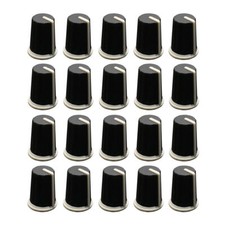 20pcs noir rotatif bouton - rotatif,