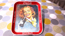 ancien plateau métal coca cola