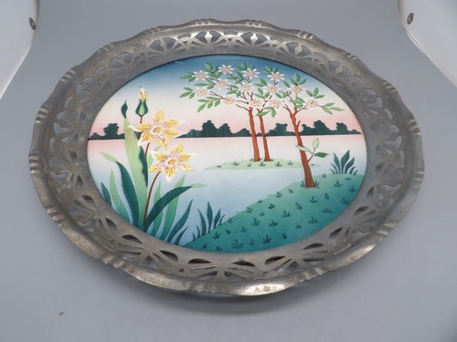 Plateau faience art - plateau, nouveau