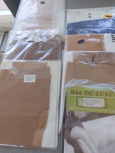 Lot paires bas nylon - de,