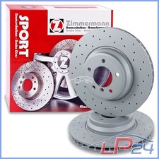 2X ZIMMERMANN 150.3441.52 DISQUE DE FREIN AVANT Ø348 VENTILÉ