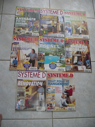 Lot magazines systeme d - 8,
