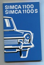 SIMCA 1100 et 1100 S  berline