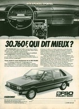 Publicité ancienne voiture