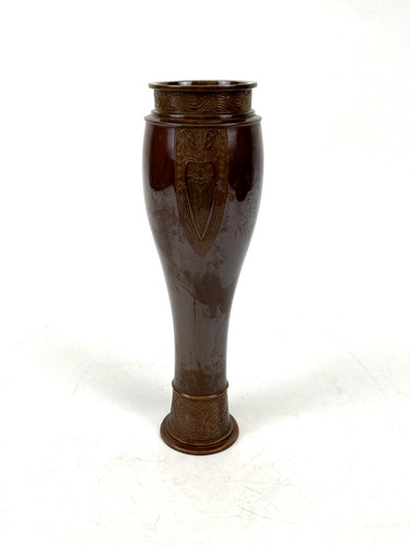 Ancien vase japonais - à, fleurs