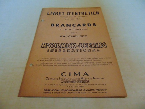 Livret entretien pieces - d, +