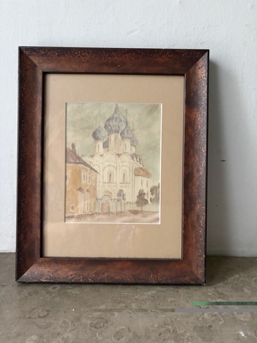 Lavis aquarelle architecture