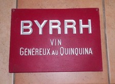 Ancien Porte Menu  Publicitaire Byrrh  tire bouchon décapsuleur couteau Byrrh