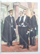 MAURICE TOUSSAINT Aéronautique Tenues Soirée Planche Gravure Militaire Uniforme
