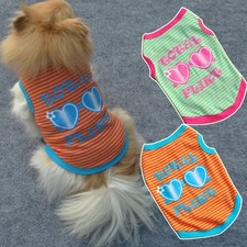 Harnais Pour Chien En Coton Avec Imprimé Cœur Et Motif Rayé Vert Taille XS