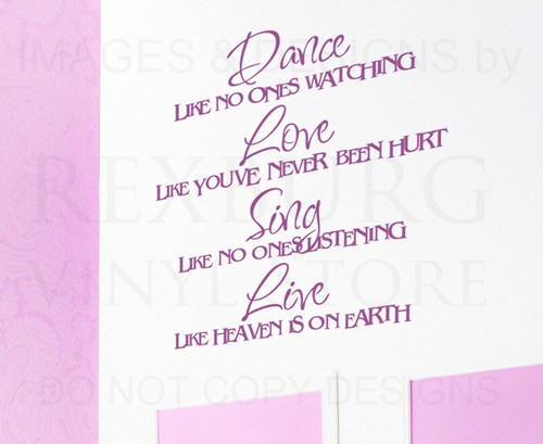 Wall decal sticker quote vinyl - wall,