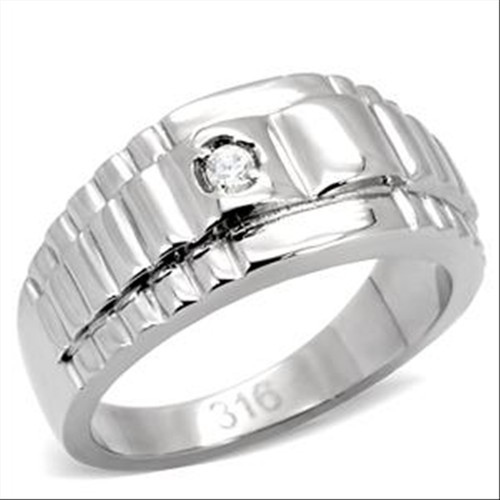 Bague chevalière acier