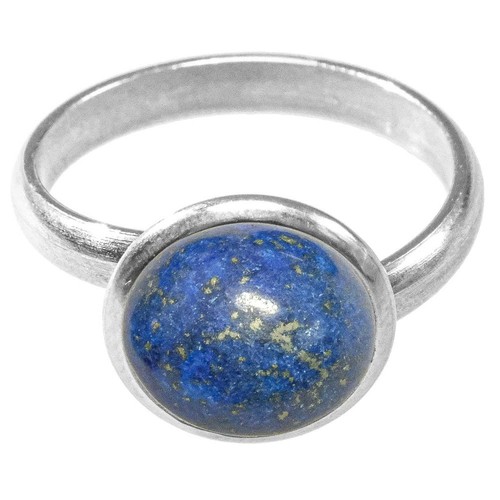 Bague argentée avec cabochon