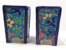 Rare paire de vases faïence