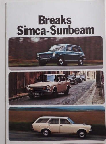 Brochure chrysler simca - simca,