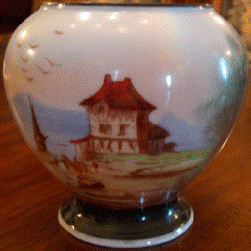 Vase porcelaine napoléon - vase, en