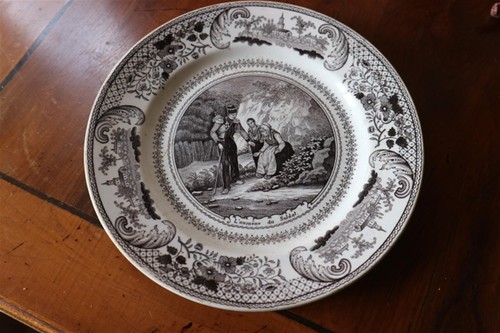 Ancienne assiette parlante - ancienne,