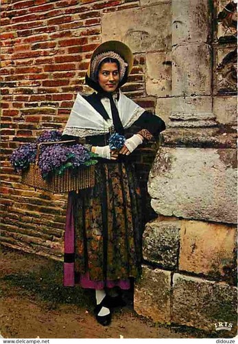 Carte postale folklore - carte,