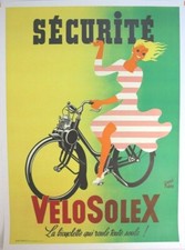 Affiche solex velosolex - velosolex, rené