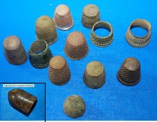 Lot, dés à coudre gallo-romain & médiéval