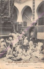 CPA ALGERIE ALGER Ecole professionnelle indigène fabrication tapis Delfau 1916