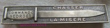IN30444 - Insigne Commando GEORGES, Chasser la Misère, barrette