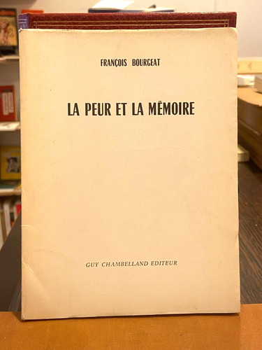 Bourgeat la peur - (françois),