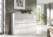 Commode blanche haute - commode,