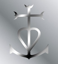 Sticker vinyle adhésif Croix