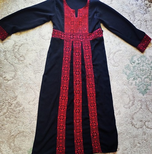Palestinian embroidered dress - palestinian,