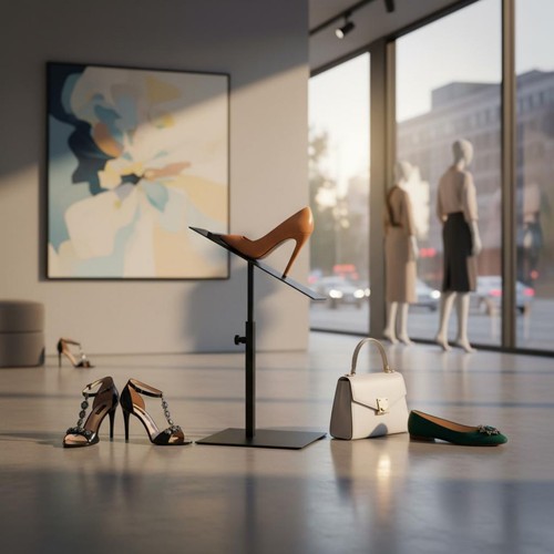 Présentoir chaussures - présentoir, à