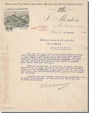 Lettre - F-MOUTON Tréfilerie