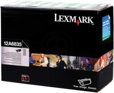 Cartouche Toner d'origine Lexmark 12A6835 Original T520 T522  X520 X522 Noir