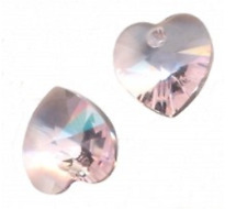 6 COEURS SWAROVSKI® ELEMENTS 6228 10.3 X 10 ROSALINE X 6