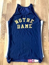 Vintage 1960’s NOTRE DAME FIGHTING IRISH Durene Track Jersey Rawlings 38