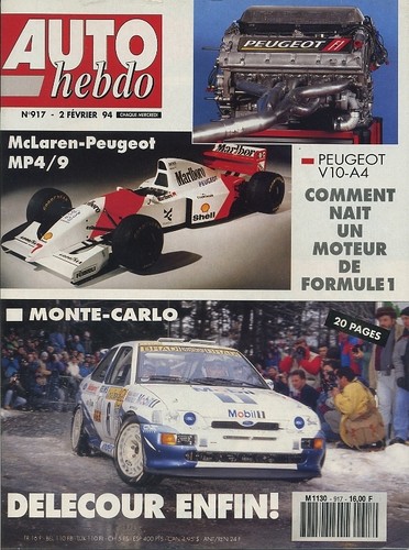 Auto hebdo 917 02 - auto, 02/02/1994