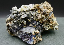 BERTHIÉRITE + ANTIMONITE + BOULANGÉRITE - HERJA, ROUMANIE - 8,3 x 6 cm - 269 g