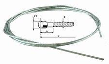 Câble d'embrayage adaptable Pasquali Ø 3 X 2000 mm