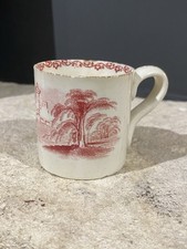 Tasse Café Ancienne Terre De Fer Décor Bordeaux